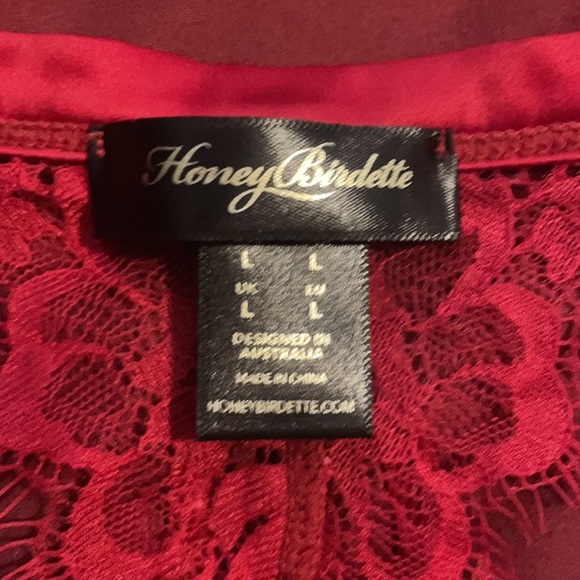 Honey Birdette red sparkly 2 piece - Picture 2 of 3